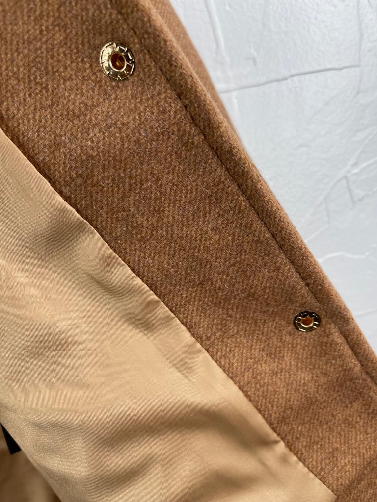 Vegan Wool Jacket -Camel