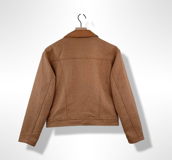 Vegan Wool Jacket -Camel