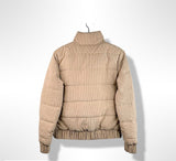 Jenna Corduroy Puffer Jacket - Beige