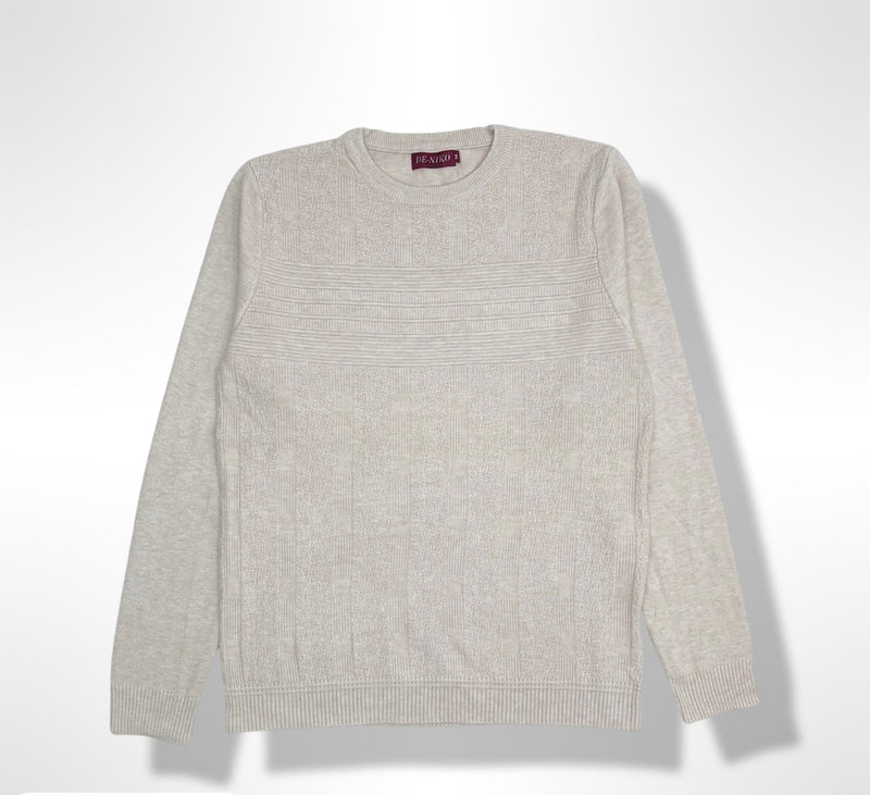 De-Niko Creamy Crewneck Sweater