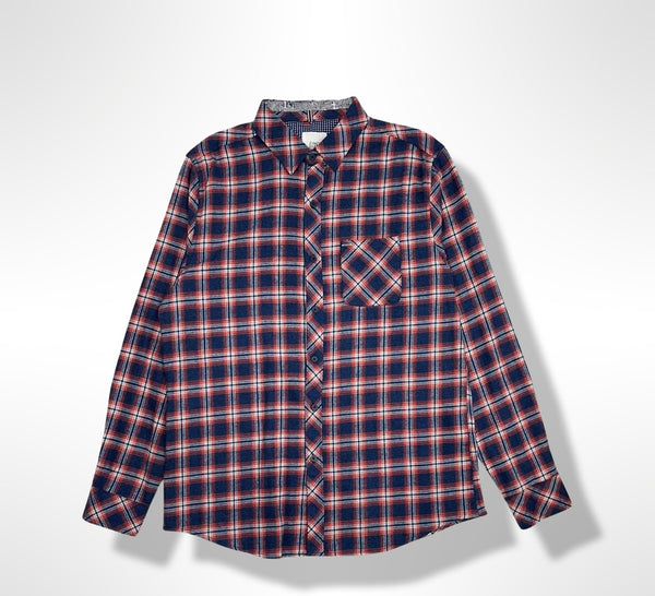 Zino Vizo Blue/Red Flannel Shirt