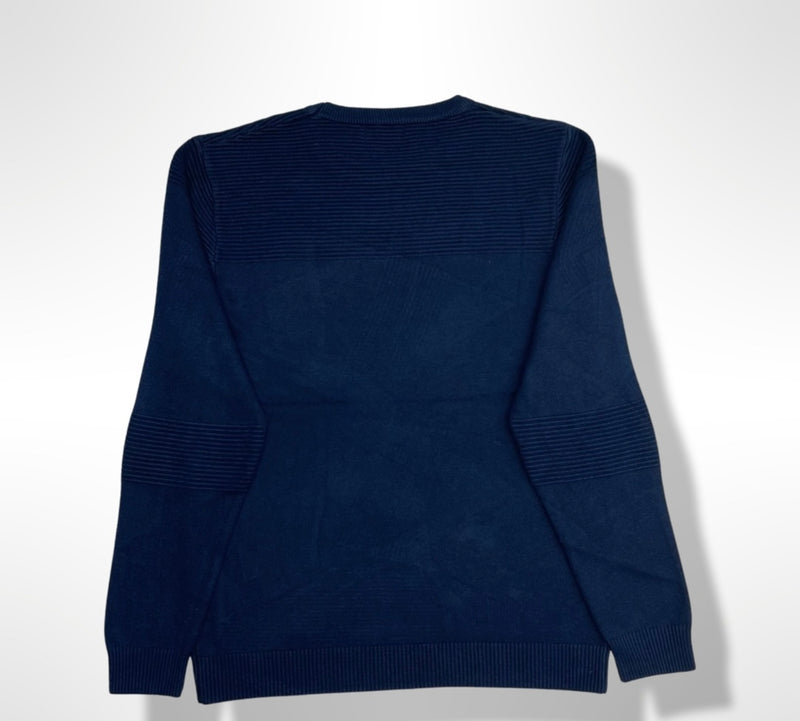 De-Niko Navy Crewneck Sweater