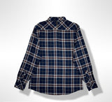 Zino Vizo Navy Stretch Plaid Shirt