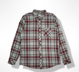 Zino Vizo Grey/Red Flannel Shirt