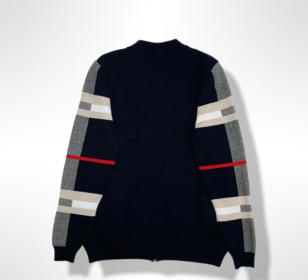 Men's Pavini Cotton Sweater, Full Zip