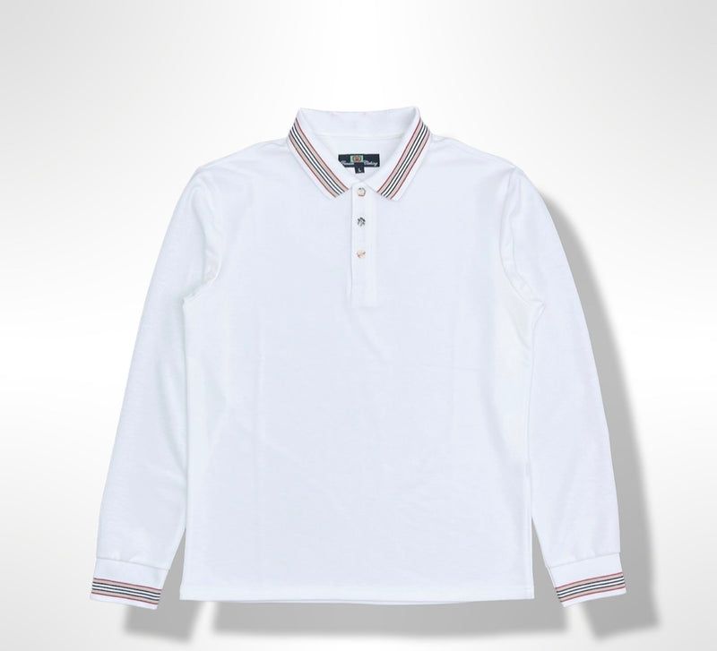 Men's White Polo Sweater