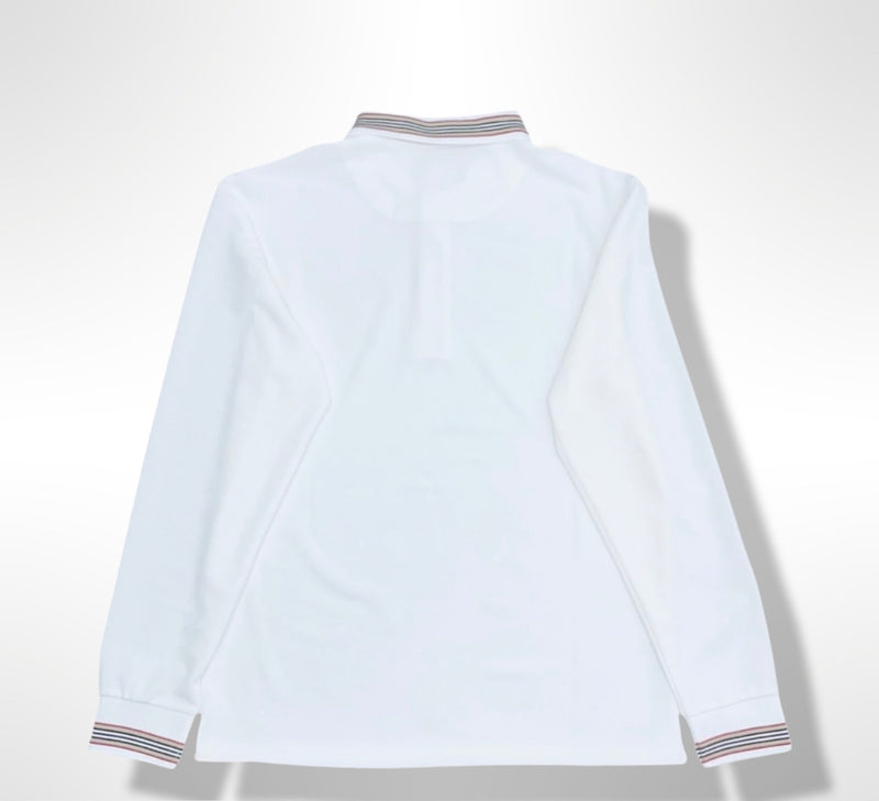 Men's White Polo Sweater